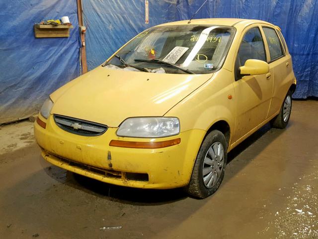 KL1TD62694B164256 - 2004 CHEVROLET AVEO SILVER photo 2