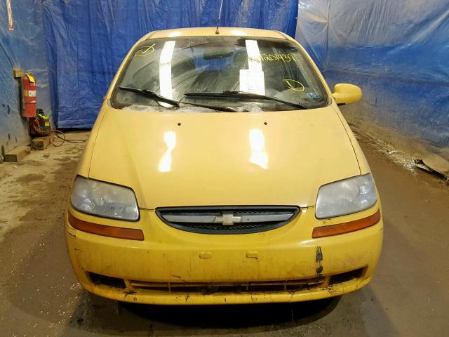 KL1TD62694B164256 - 2004 CHEVROLET AVEO SILVER photo 9