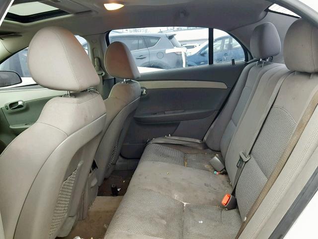 1G1ZC5EU1BF368963 - 2011 CHEVROLET MALIBU 1LT WHITE photo 6