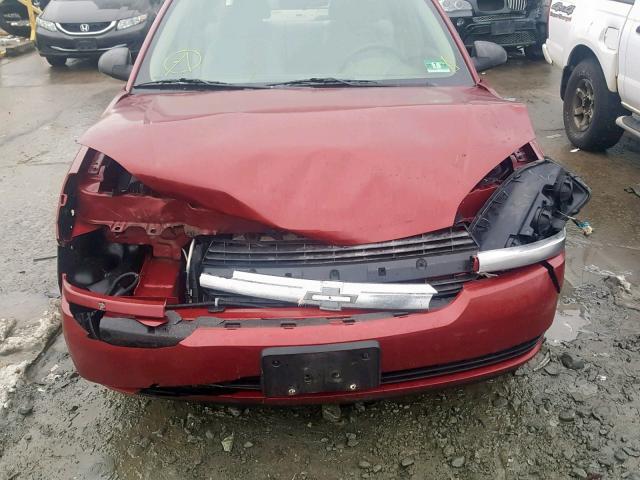 1G1ZT54895F244531 - 2005 CHEVROLET MALIBU LS Bordo foto 9