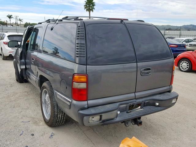 3GKFK16T0YG108271 - 2000 GMC YUKON XL K CHARCOAL photo 3