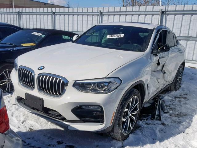 5UXUJ3C56KLG52972 - 2019 BMW X4 XDRIVE3 WHITE photo 2