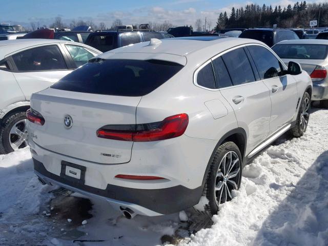 5UXUJ3C56KLG52972 - 2019 BMW X4 XDRIVE3 WHITE photo 4