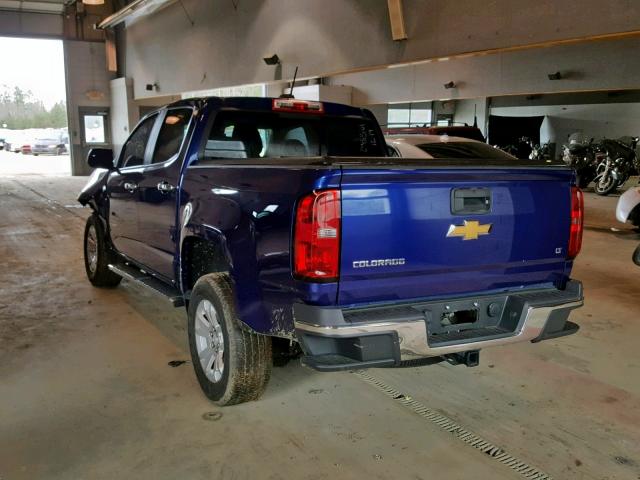 1GCGSCE30G1106224 - 2016 CHEVROLET COLORADO L BLUE photo 3