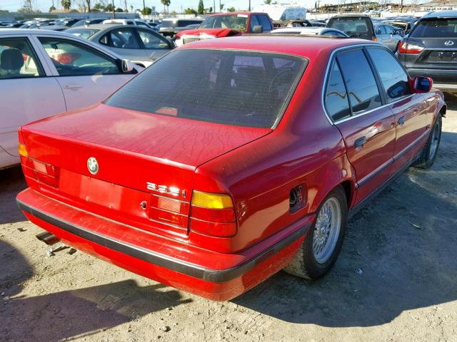 WBAHD2315LBF63108 - 1990 BMW 535 I AUTO RED photo 4