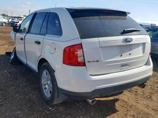 2FMDK3GCXBBA71863 - 2011 FORD EDGE SE WHITE photo 3