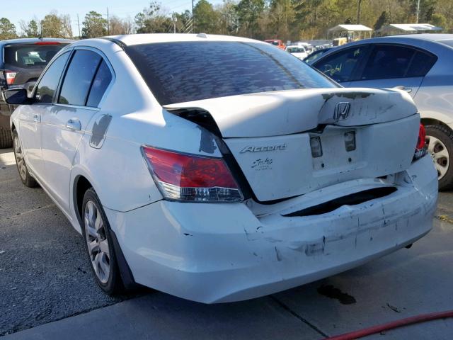 1HGCP26898A146955 - 2008 HONDA ACCORD EXL WHITE photo 3