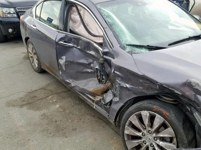 1HGCR3F86FA010411 - 2015 HONDA ACCORD EXL GRAY photo 9