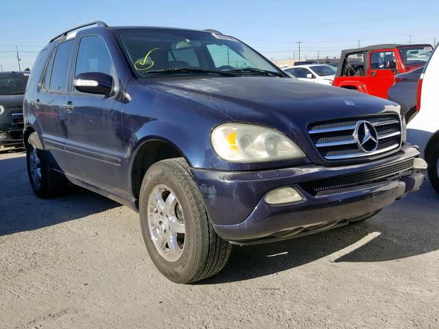 4JGAB75E32A323642 - 2002 MERCEDES-BENZ ML 500 BLUE photo 1