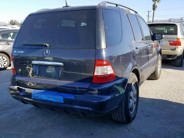 4JGAB75E32A323642 - 2002 MERCEDES-BENZ ML 500 BLUE photo 4