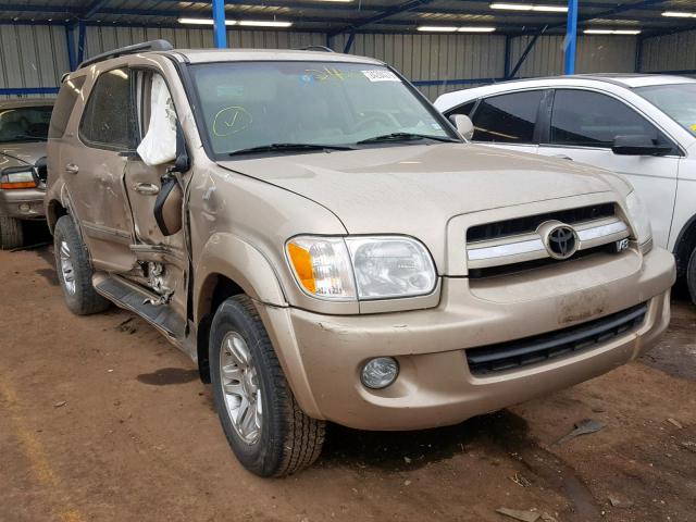 5TDZT38A36S284162 - 2006 TOYOTA SEQUOIA LI BEIGE photo 1