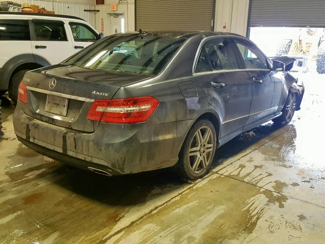 WDDHF9AB7AA226415 - 2010 MERCEDES-BENZ E 550 4MAT GRAY photo 4