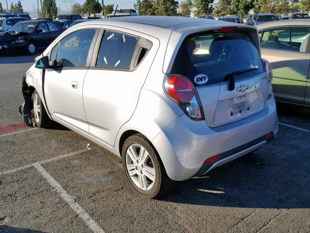 KL8CD6S98DC599212 - 2013 CHEVROLET SPARK 1LT SILVER photo 3