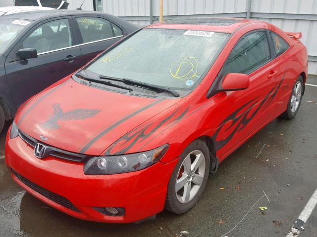 2HGFG11928H522887 - 2008 HONDA CIVIC EXL Qırmızı foto 2