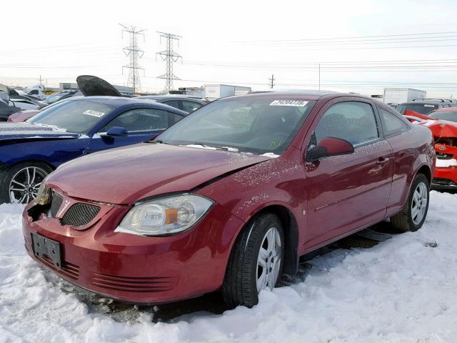 1G2AL18F887201260 - 2008 PONTIAC G5 RED photo 2