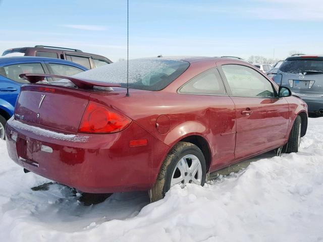 1G2AL18F887201260 - 2008 PONTIAC G5 RED photo 4