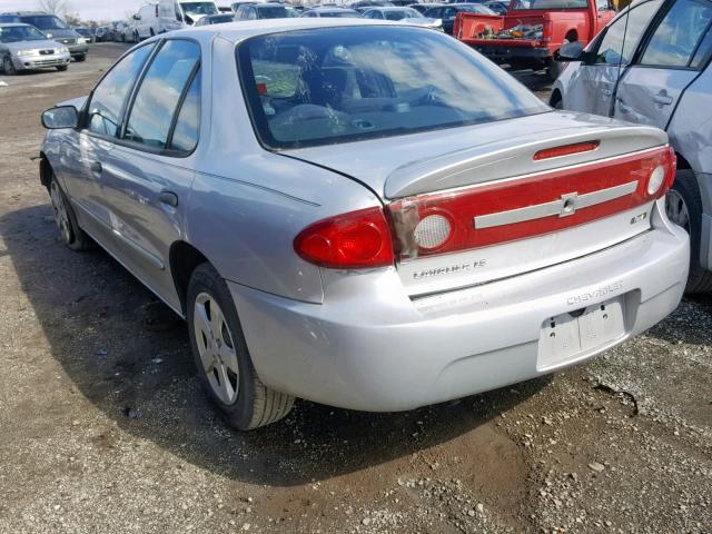 1G1JF52F937299414 - 2003 CHEVROLET CAVALIER L SILVER photo 3