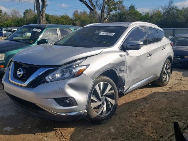 5N1AZ2MG6HN189440 - 2017 NISSAN MURANO S SILVER photo 2