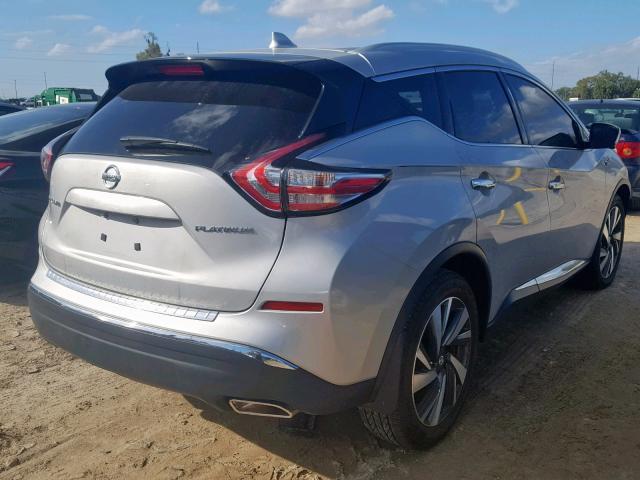 5N1AZ2MG6HN189440 - 2017 NISSAN MURANO S SILVER photo 4