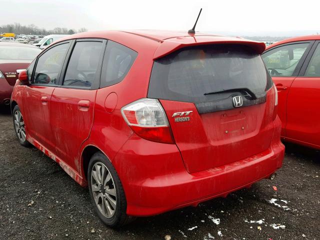 JHMGE8H50DC041410 - 2013 HONDA FIT SPORT RED photo 3