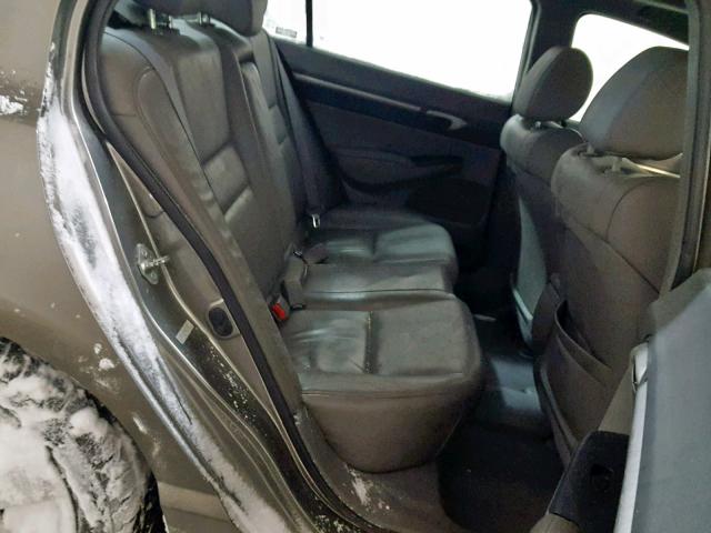 2HGFA16948H319834 - 2008 HONDA CIVIC EXL GRAY photo 6