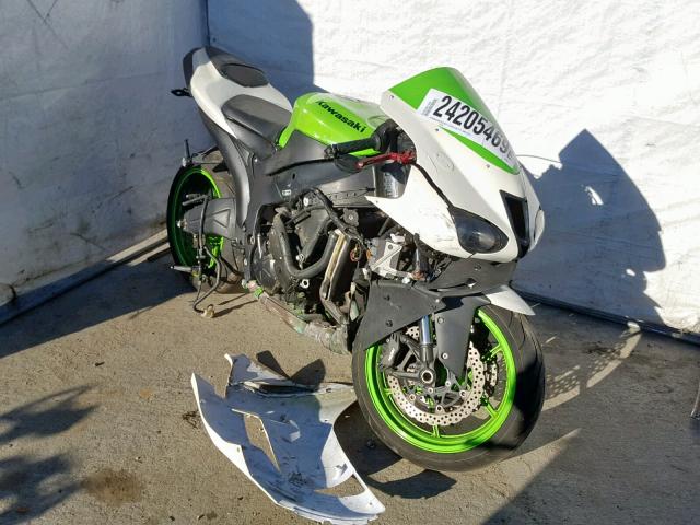 JKAZX4P198A043809 - 2008 KAWASAKI ZX600 P GREEN photo 1