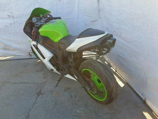 JKAZX4P198A043809 - 2008 KAWASAKI ZX600 P GREEN photo 3