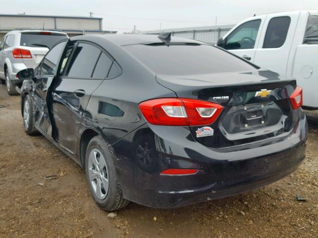 1G1BC5SM2H7260294 - 2017 CHEVROLET CRUZE LS BLACK photo 3