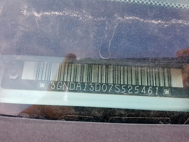 3GNDA13D07S525461 - 2007 CHEVROLET HHR LS Plata foto 10