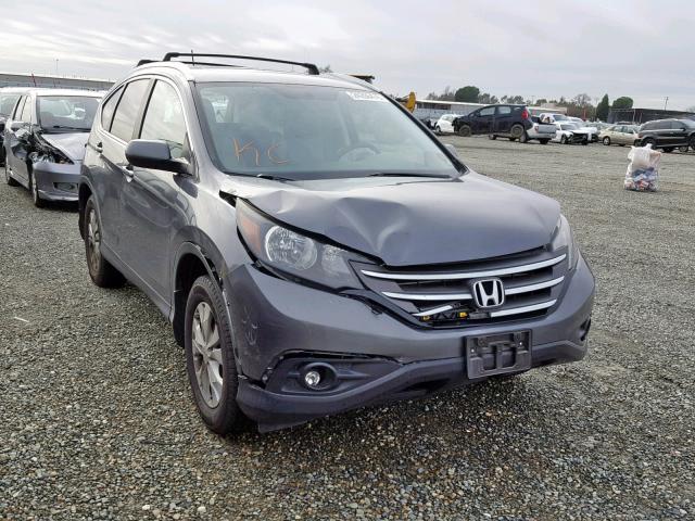 2HKRM4H77DH622026 - 2013 HONDA CR-V EXL GRAY photo 1