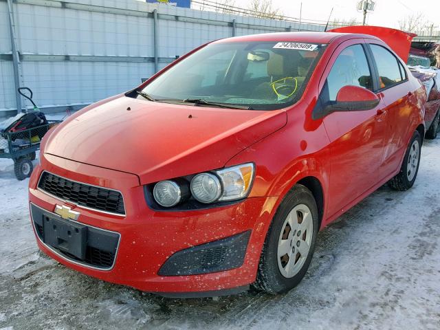 1G1JA5SH2E4186473 - 2014 CHEVROLET SONIC LS 红色 照片 2