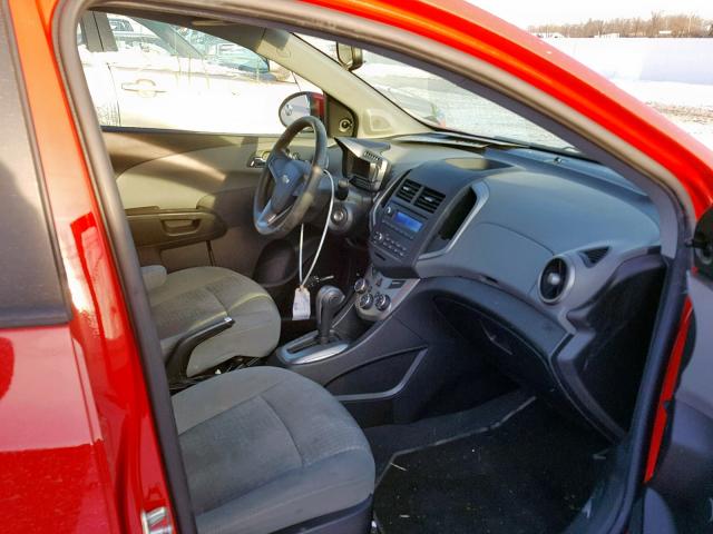 1G1JA5SH2E4186473 - 2014 CHEVROLET SONIC LS 红色 照片 5