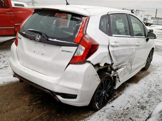 3HGGK5H76JM729210 - 2018 HONDA FIT EX WHITE photo 4