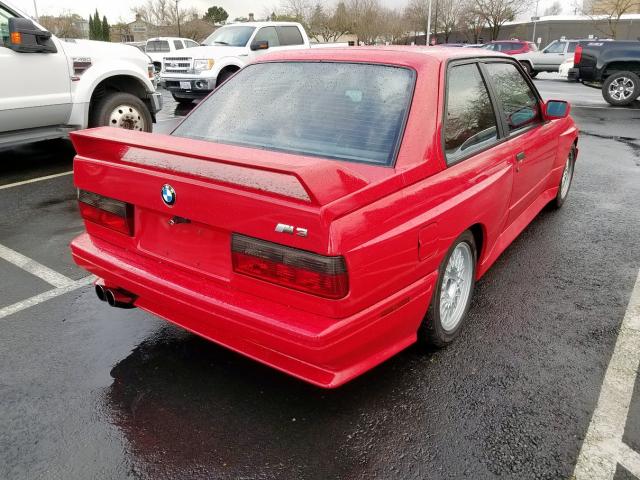 WBSAK0302J2196788 - 1988 BMW M3 RED photo 3