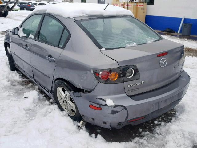 JM1BK323061522898 - 2006 MAZDA 3 S GRAY photo 3