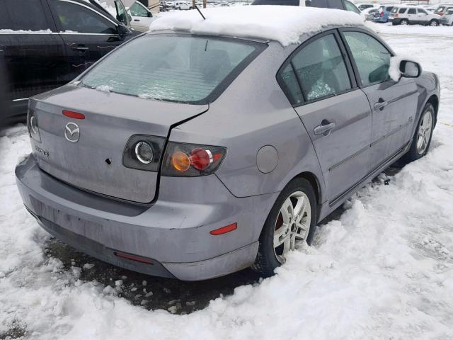 JM1BK323061522898 - 2006 MAZDA 3 S GRAY photo 4