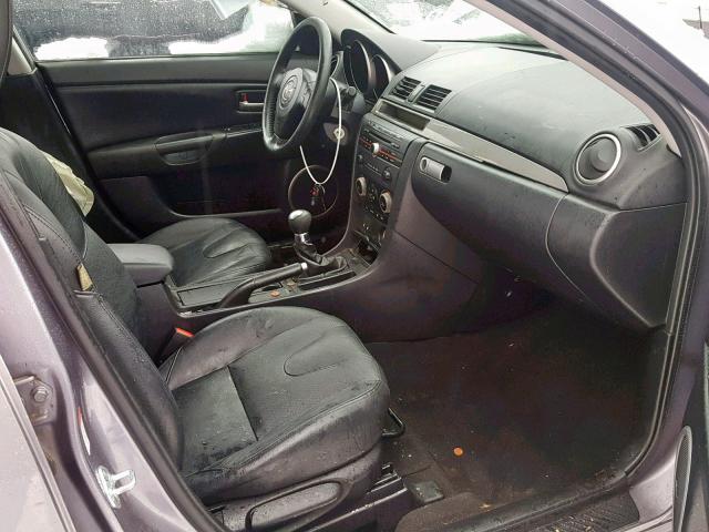 JM1BK323061522898 - 2006 MAZDA 3 S GRAY photo 5