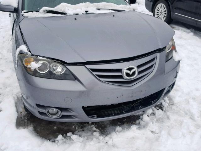 JM1BK323061522898 - 2006 MAZDA 3 S GRAY photo 9