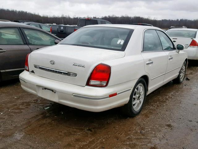 KMHFU45E33A257254 - 2003 HYUNDAI XG 350 WHITE photo 4