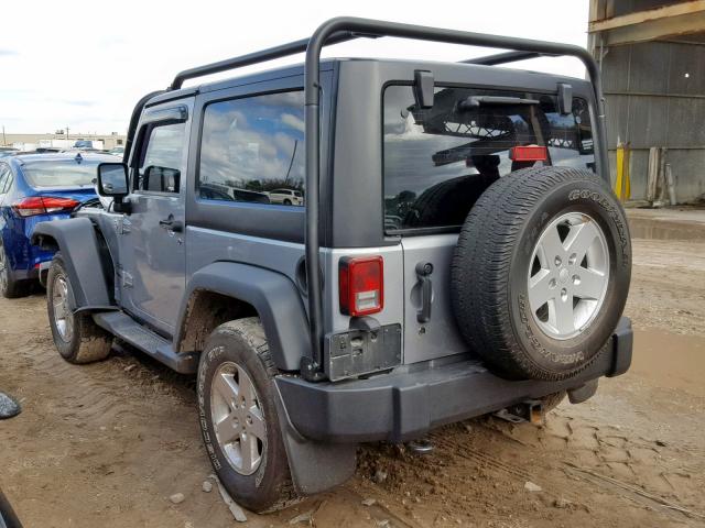 1C4AJWAG6DL623630 - 2013 JEEP WRANGLER S SILVER photo 3