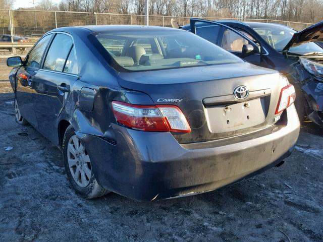 4T1BB46K08U031641 - 2008 TOYOTA CAMRY HYBR GRAY photo 3