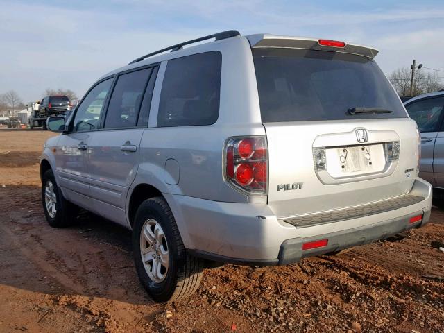 5FNYF18288B045245 - 2008 HONDA PILOT VP SILVER photo 3