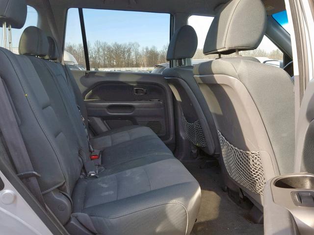 5FNYF18288B045245 - 2008 HONDA PILOT VP SILVER photo 6