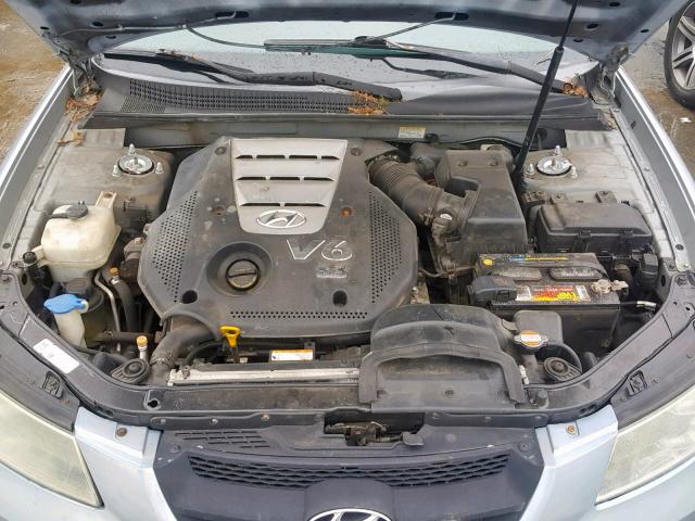 5NPEU46F67H169935 - 2007 HYUNDAI SONATA SE BLUE photo 7