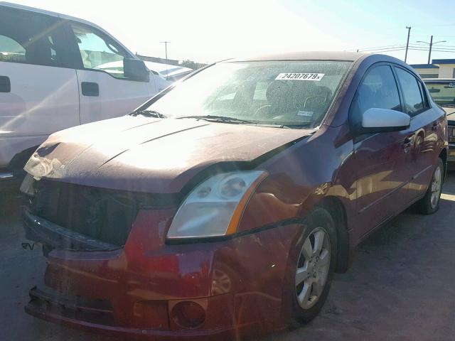 3N1AB61E87L676353 - 2007 NISSAN SENTRA 2.0 BURGUNDY photo 2