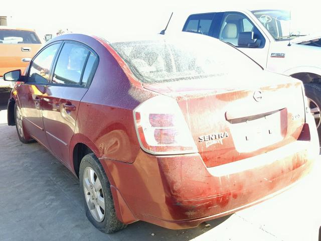 3N1AB61E87L676353 - 2007 NISSAN SENTRA 2.0 BURGUNDY photo 3