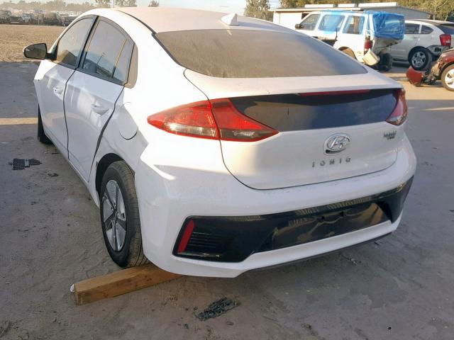 KMHC65LC3KU110739 - 2019 HYUNDAI IONIQ BLUE WHITE photo 3