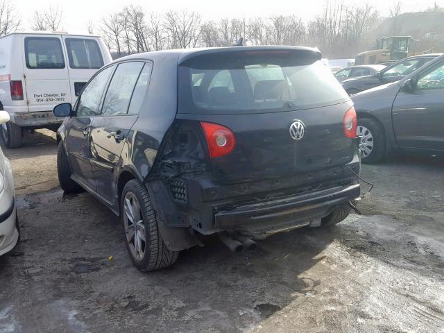 WVWGV71K37W097548 - 2007 VOLKSWAGEN NEW GTI BLACK photo 3