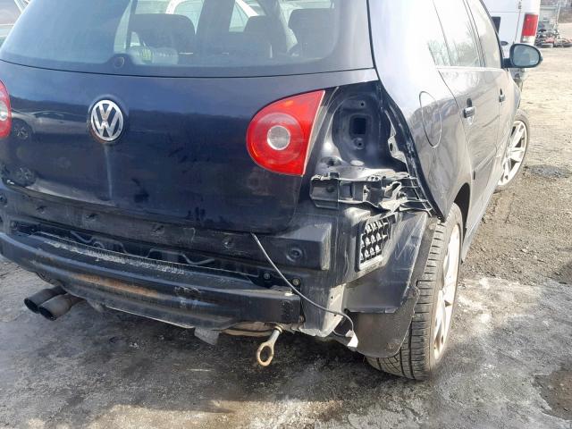 WVWGV71K37W097548 - 2007 VOLKSWAGEN NEW GTI BLACK photo 9