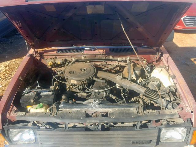 1N6ND11SXHC335418 - 1987 NISSAN D21 SHORT ORANGE photo 7